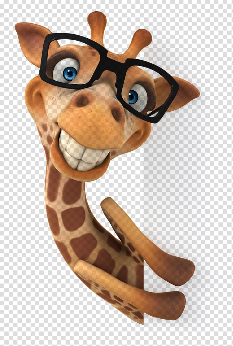 , Funny giraffe transparent background PNG clipart