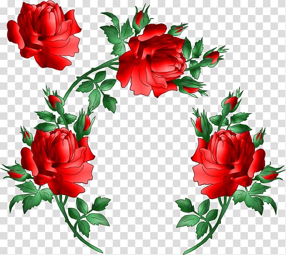 Animation Heart Rose , red rose border transparent background PNG clipart
