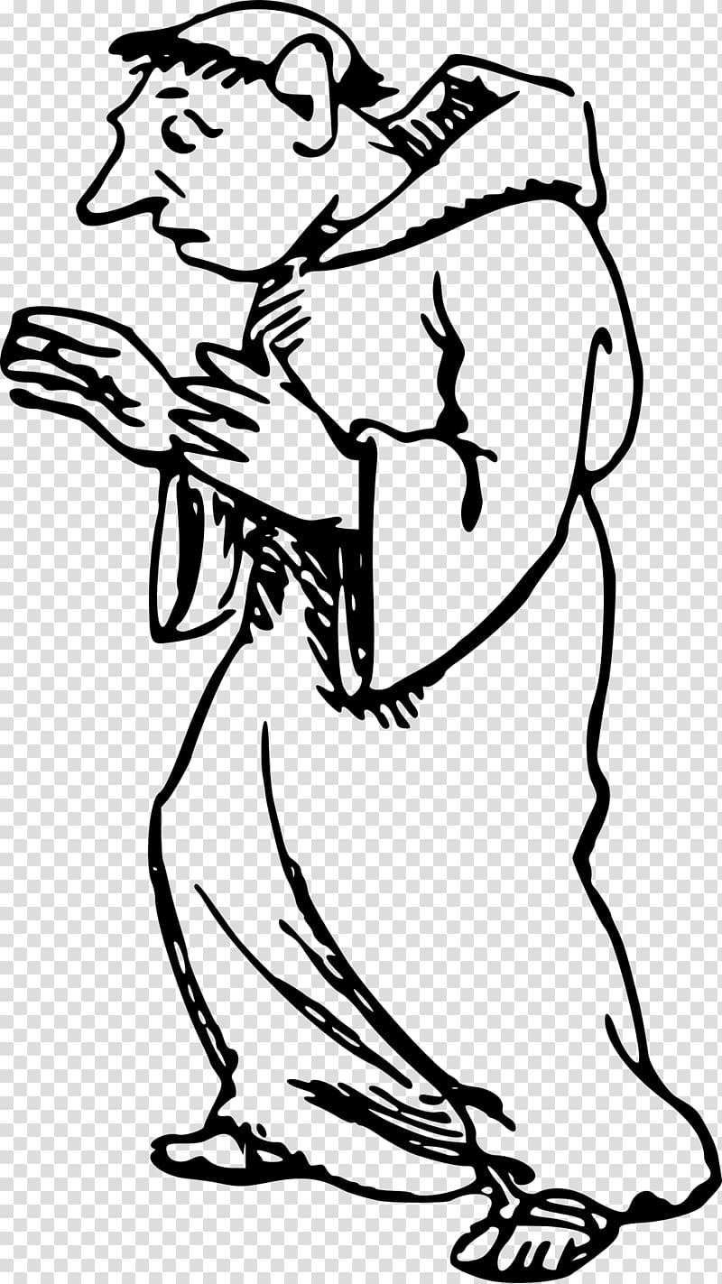 Priest Drawing , monk transparent background PNG clipart