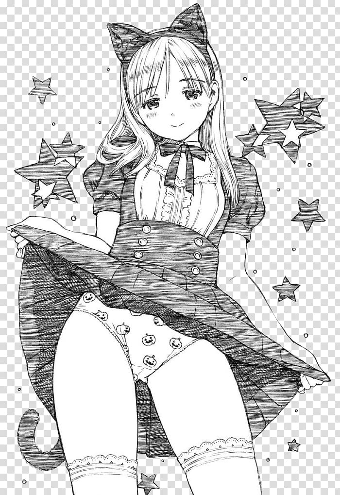 Sketch Illustration Mangaka Anime, anime blush transparent background PNG clipart