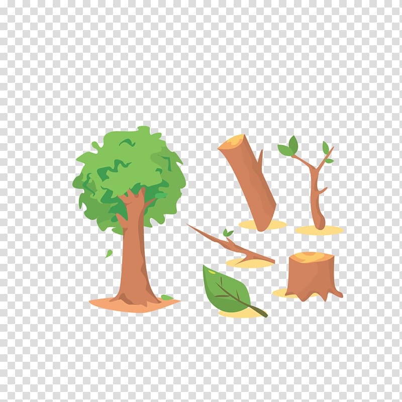 cut down trees transparent background PNG clipart