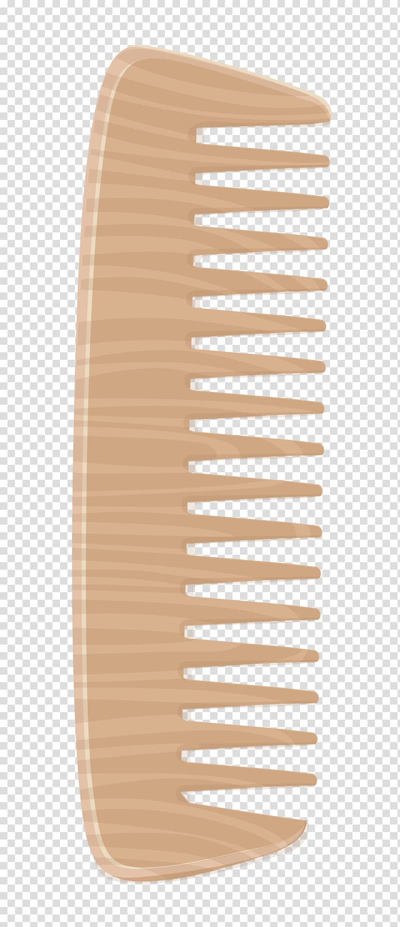 brown hair comb illustration, Comb Hair Beauty Parlour , Wooden Comb transparent background PNG clipart