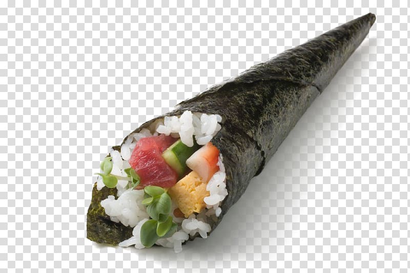 California roll Gimbap Sushi Onigiri Japanese Cuisine, Hand-rolled,Sushi transparent background PNG clipart