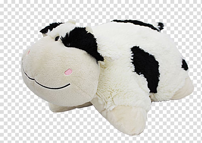 Stuffed Animals & Cuddly Toys Cattle Pillow Pets, Happy cow transparent background PNG clipart