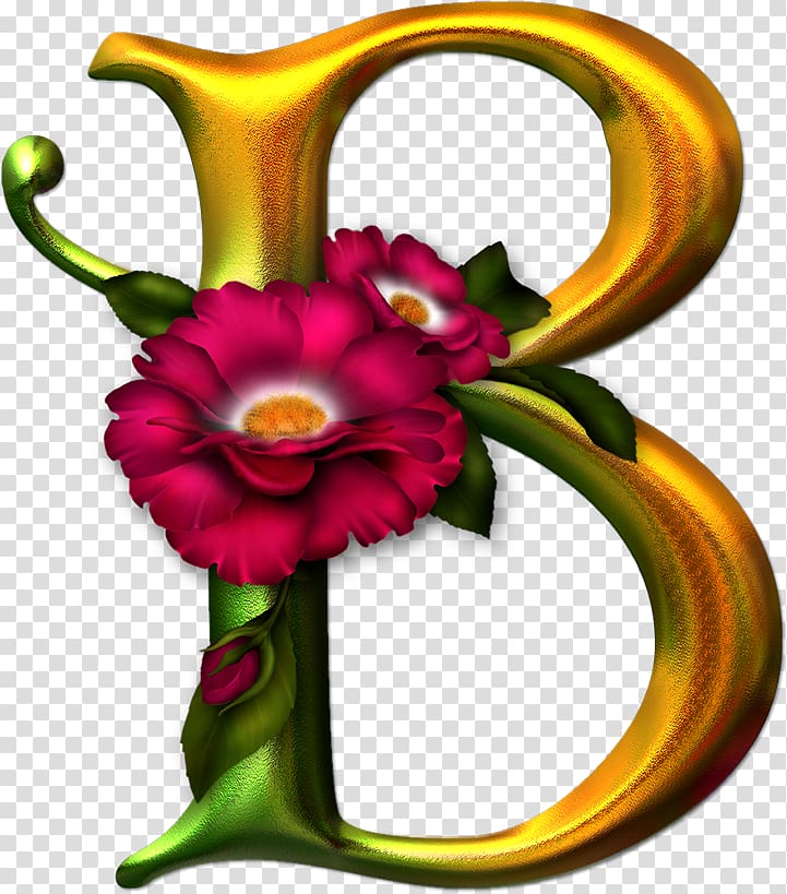 Alphabet Letter Floral design, others transparent background PNG clipart