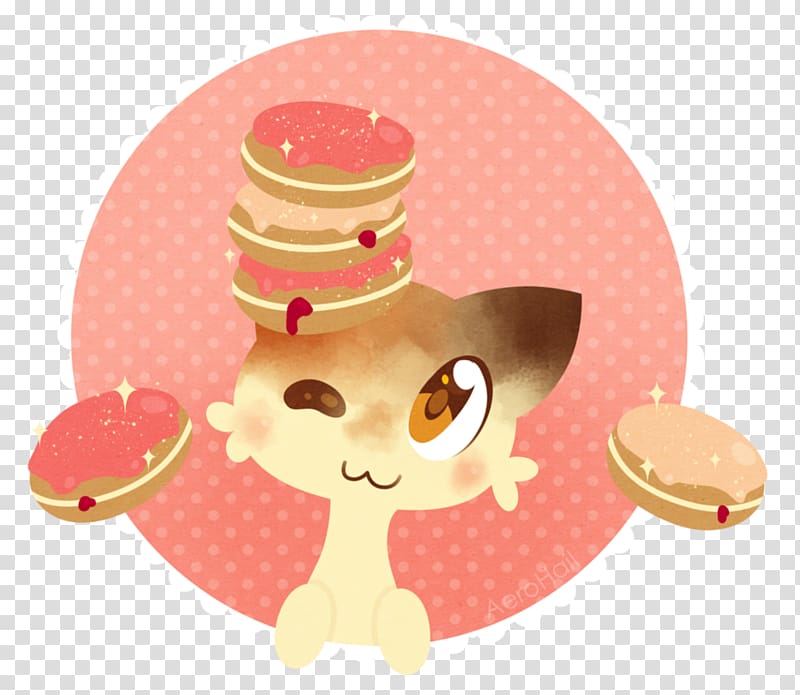 Donuts Hustle Cat Jelly doughnut Gelatin dessert, Jelly Doughnut transparent background PNG clipart