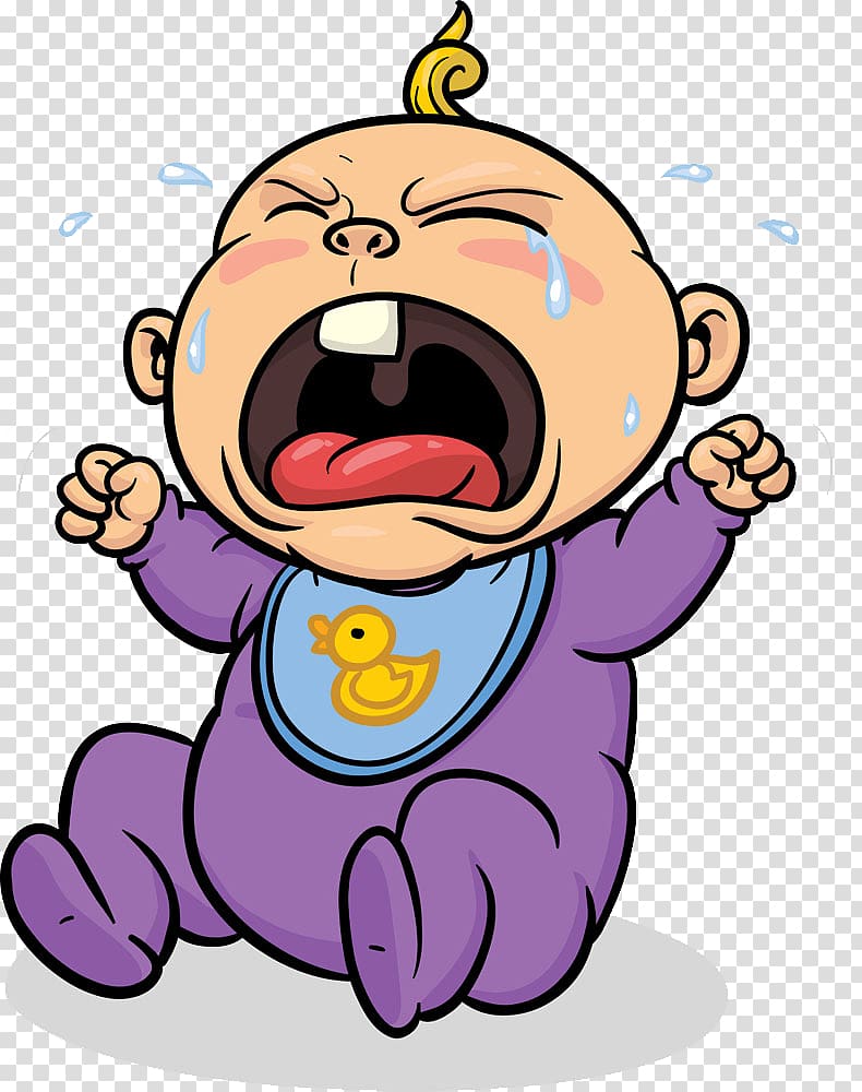 baby boy crying cartoon