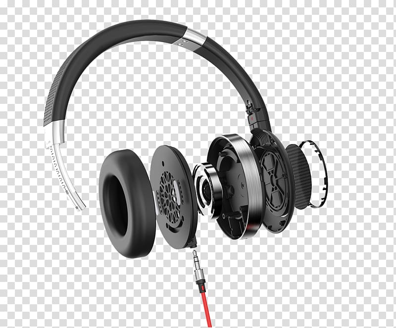 Microphone Headphones Sound High fidelity Material, Headphones internal structure transparent background PNG clipart