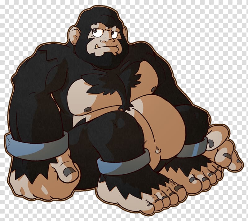 Gorilla Chimpanzee Curious George Ape Bigfoot, gorilla transparent background PNG clipart