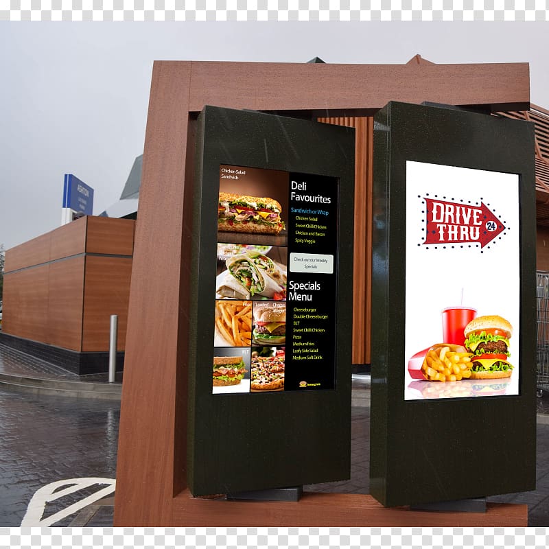 Fast food restaurant Digital Signs Advertising Drive-through, Burger Food Menu best Food Menu transparent background PNG clipart