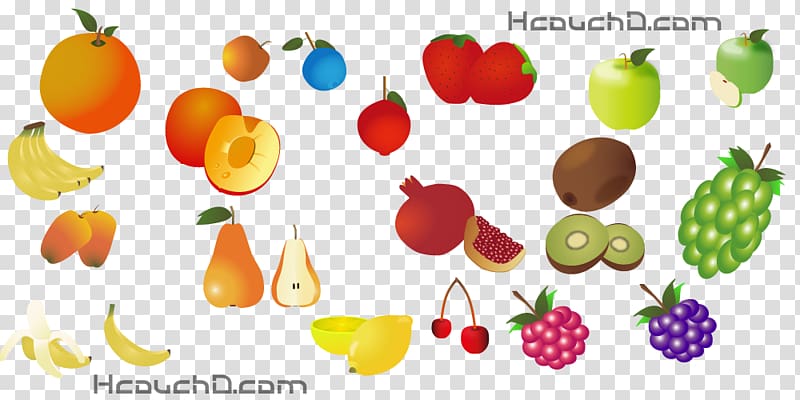 Fruit Food Cherry Pomegranate, kinds transparent background PNG clipart