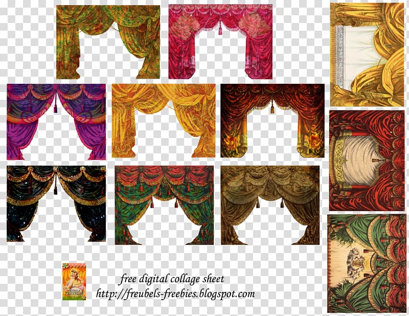 Paper Theater drapes and stage curtains Collage Theatre, stage transparent background PNG clipart
