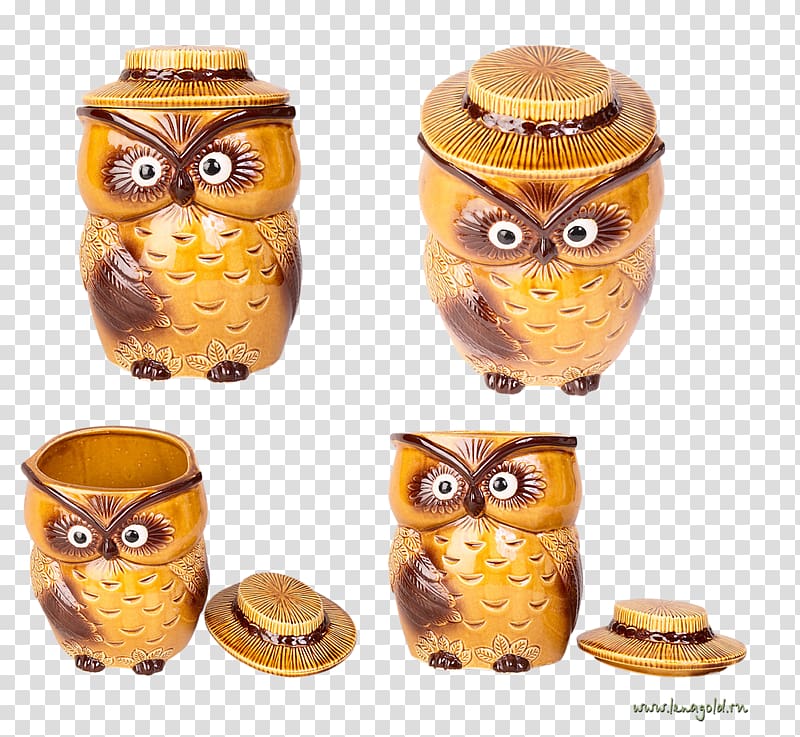 Owl Good luck charm Symbol, Wooden Owl container transparent background PNG clipart