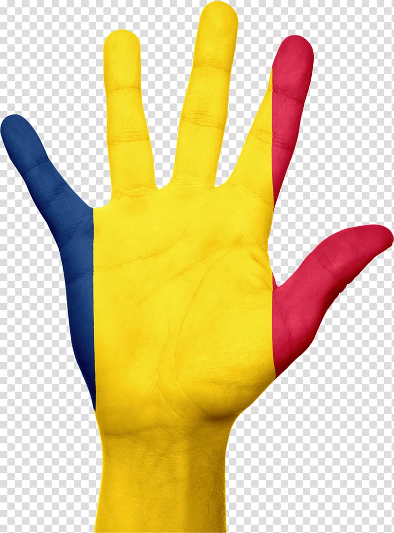 Flag of Chad Finger Library, fingers transparent background PNG clipart