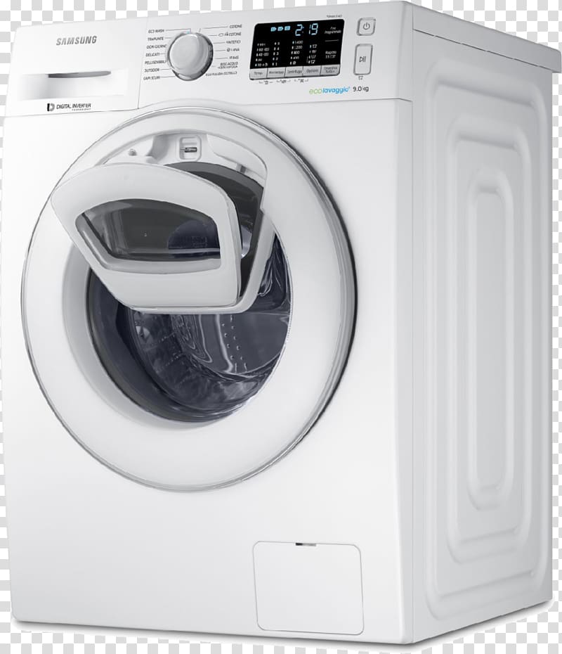Washing Machines Samsung Home appliance Price Laundry, washing machine transparent background PNG clipart