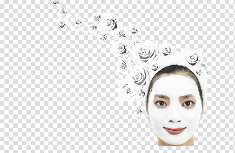 Facial Mask Beauty Cosmetics, Creative Mask Poster transparent background PNG clipart