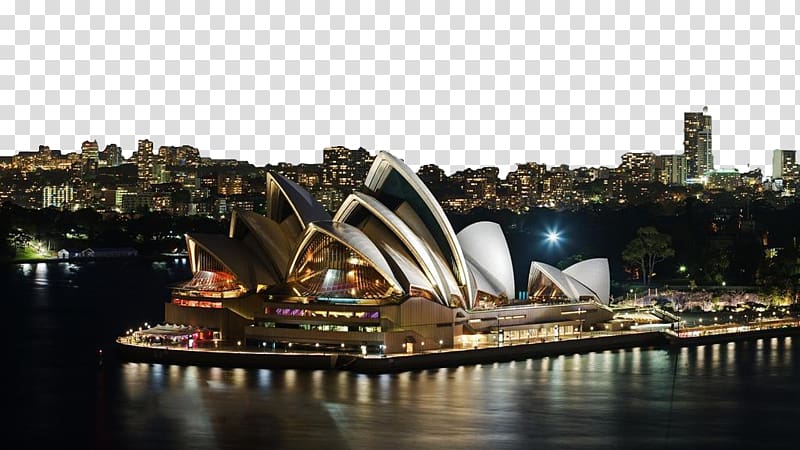 Sydney Opera House High-definition television 1080p 4K resolution , Sydney Opera House night landscape transparent background PNG clipart