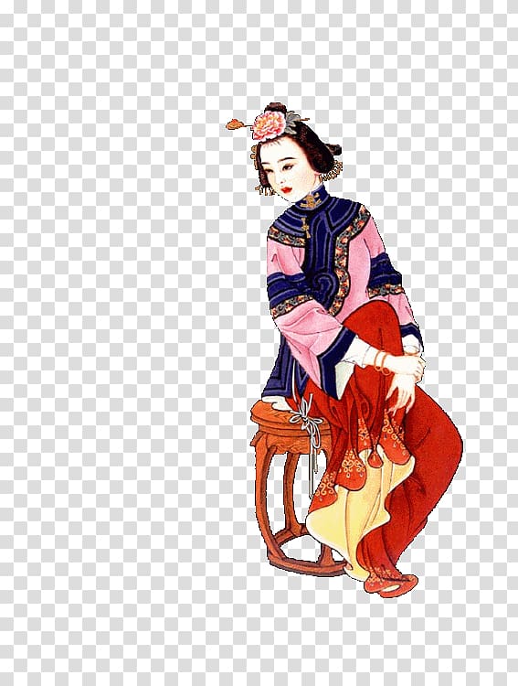 Costume design Lin Daiyu Gongbi Dream of the Red Chamber Tang dynasty, others transparent background PNG clipart