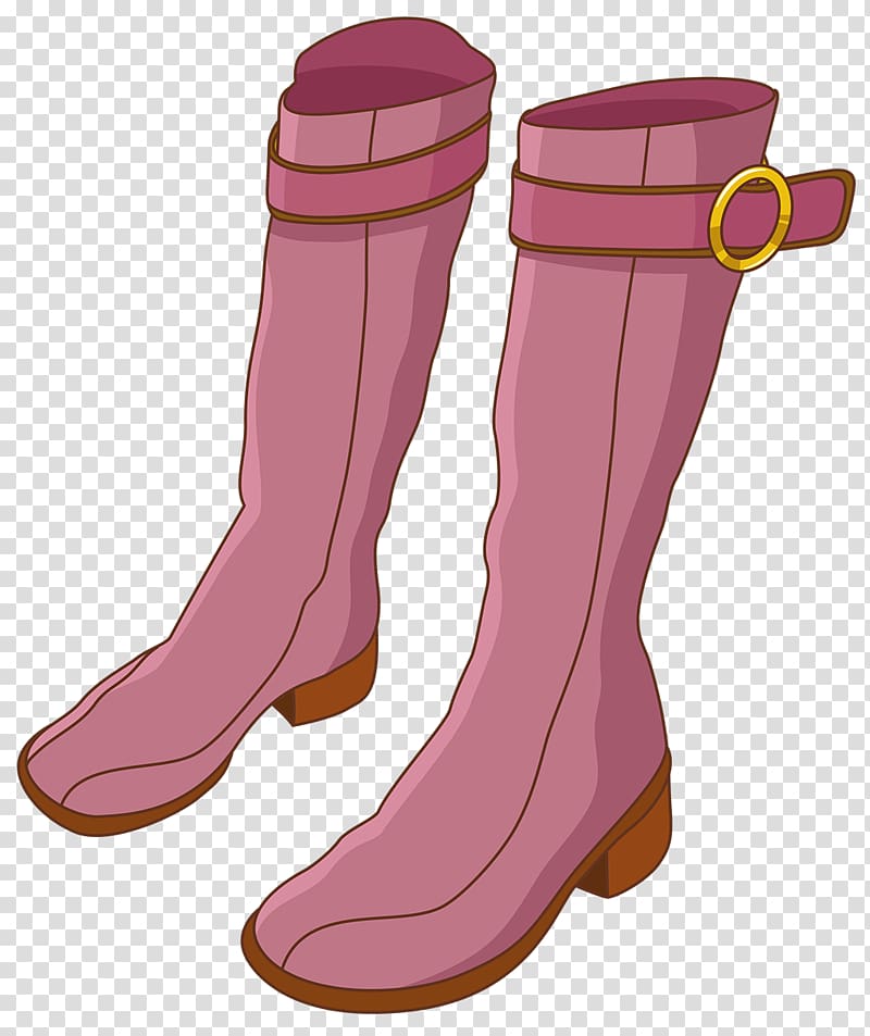 Shoe Riding boot Cartoon, Cartoon women\'s boots transparent background PNG clipart