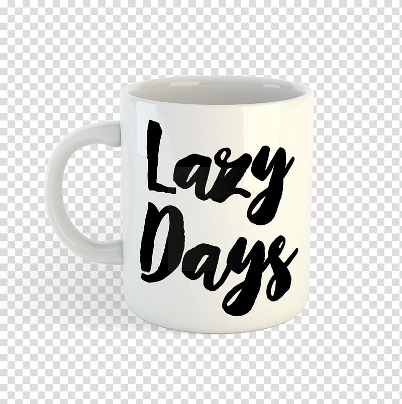 Coffee cup Mug Font, lazy day transparent background PNG clipart