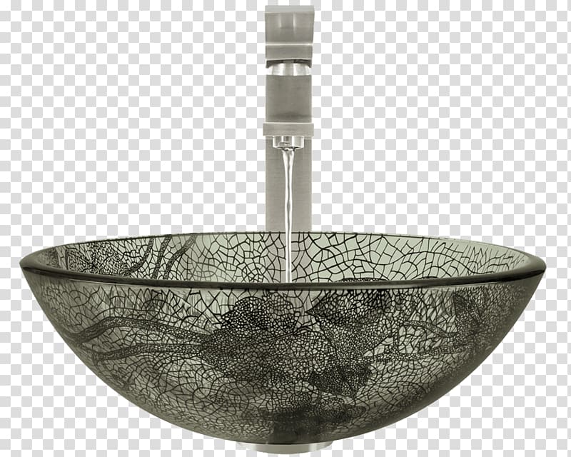 Bowl sink Glass Bathroom Tap, sink transparent background PNG clipart