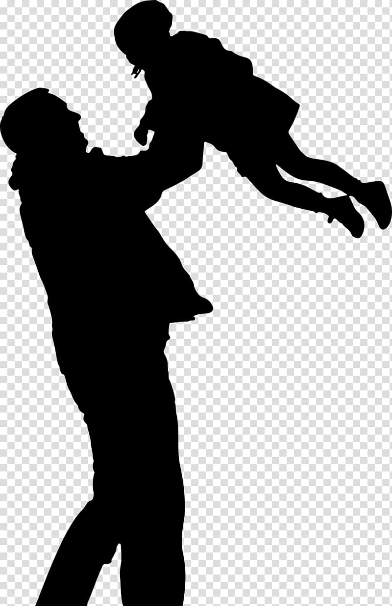 Father-daughter dance Father-daughter dance Silhouette, Silhouette transparent background PNG clipart