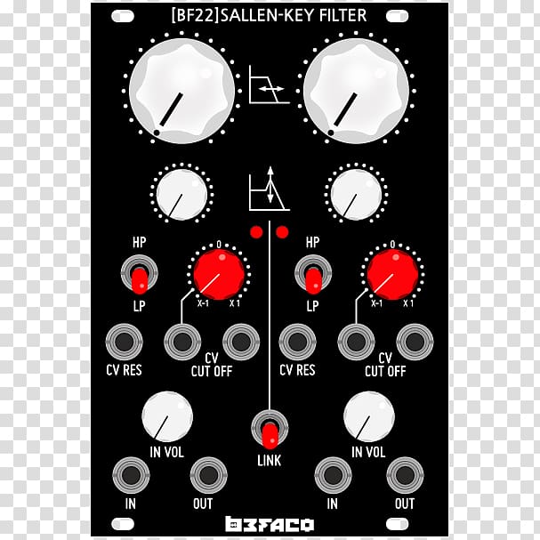 Sallen–Key topology Korg MS-20 Voltage-controlled filter Low-pass filter Doepfer A-100, Black Noise Industries transparent background PNG clipart