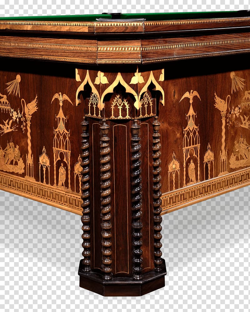 Billiard Tables Gothic Revival architecture Billiards Antique, gothic style transparent background PNG clipart