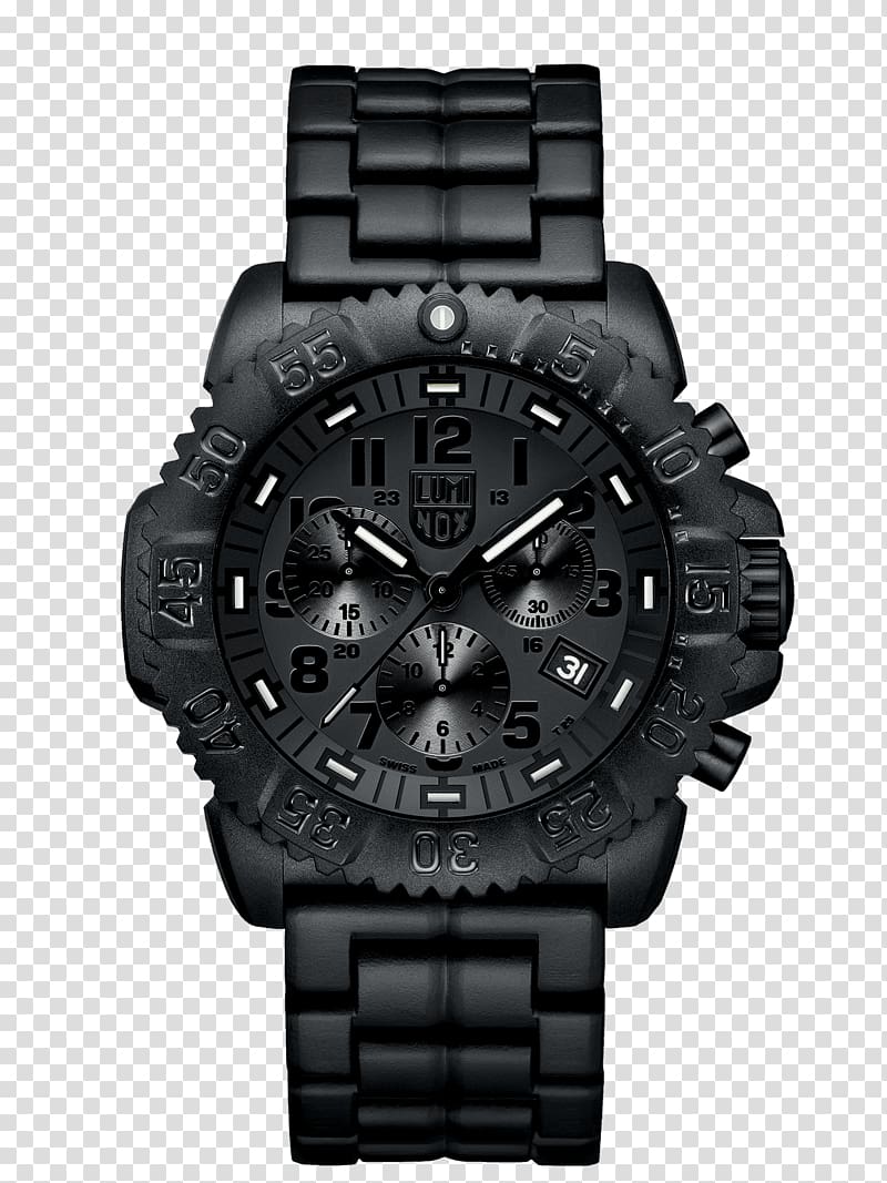 Luminox Navy Seal Colormark 3050 Series Watch Amazon.com Chronograph, watch transparent background PNG clipart