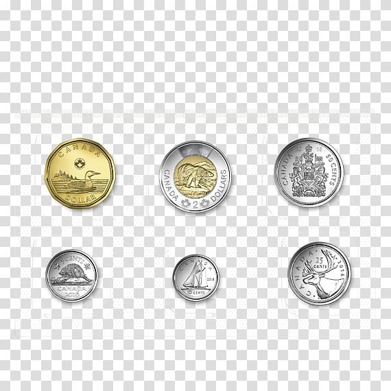 Coin set Canada Canadian dollar Uncirculated coin, Uncirculated Coin transparent background PNG clipart