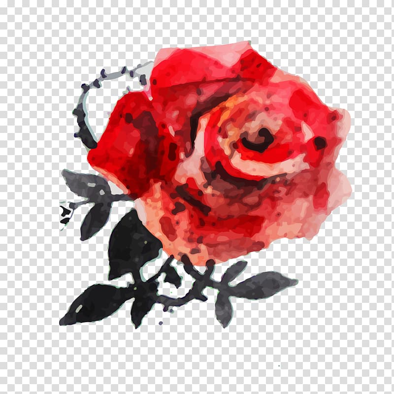 Euclidean Icon, Ink rose pattern transparent background PNG clipart