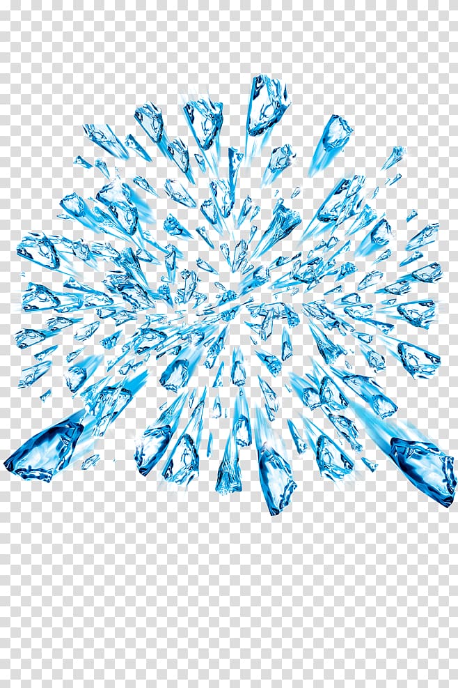 Laptop Ice crystals, Floating Blue Diamond transparent background PNG clipart