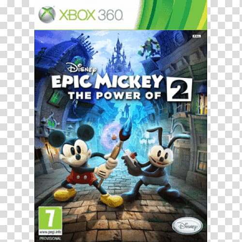 Epic Mickey 2: The Power of Two Xbox 360 Oswald the Lucky Rabbit Mickey Mouse, oswald the lucky rabbit transparent background PNG clipart