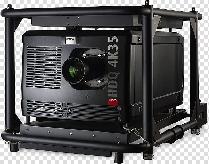 Multimedia Projectors Barco HDQ 4K35 Digital Light Processing Professional audiovisual industry, Projector transparent background PNG clipart