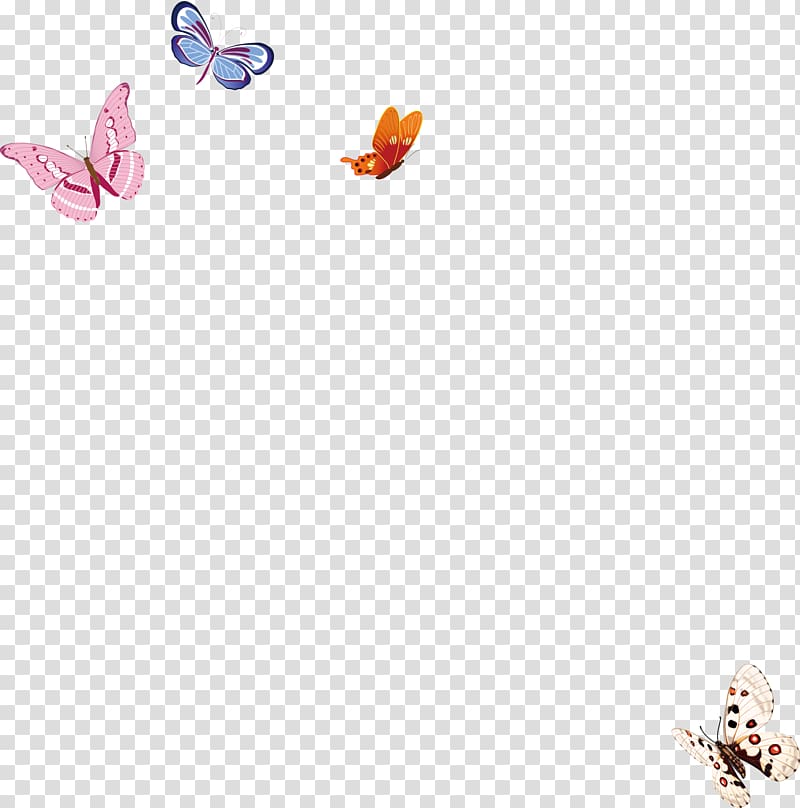 four assorted-color butterflies, Butterfly Designer, Butterflies float, Taobao creative, butterfly transparent background PNG clipart