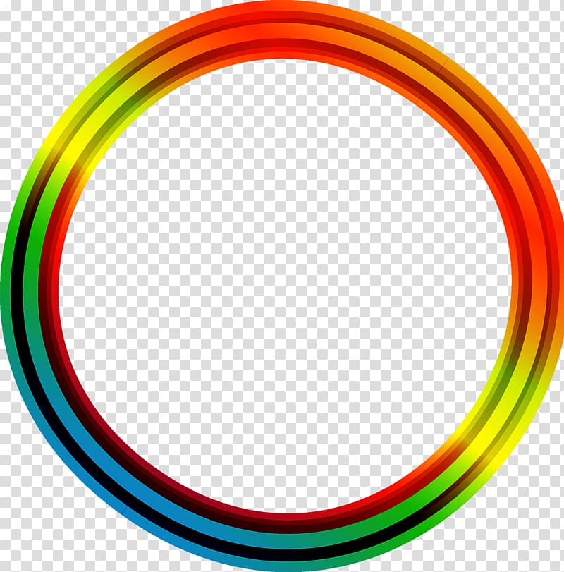 Circle Area Yellow, Colorful ring transparent background PNG clipart ...