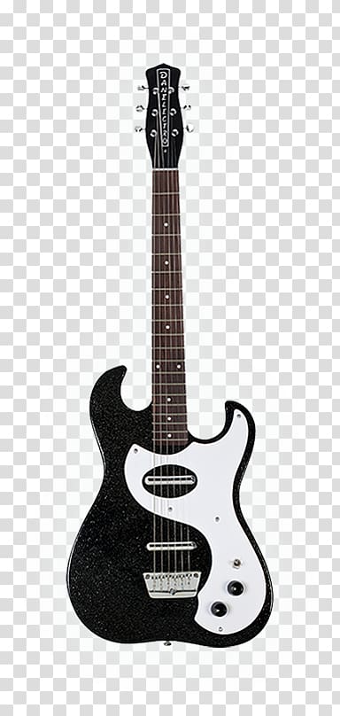 Danelectro Dano Pro Electric guitar String, Black Glitter transparent background PNG clipart