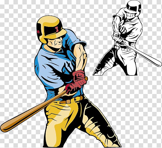 Baseball Batting , Comic style baseball material transparent background PNG clipart