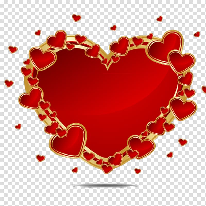 Valentine\'s Day Romance Heart, Red Heart transparent background PNG clipart