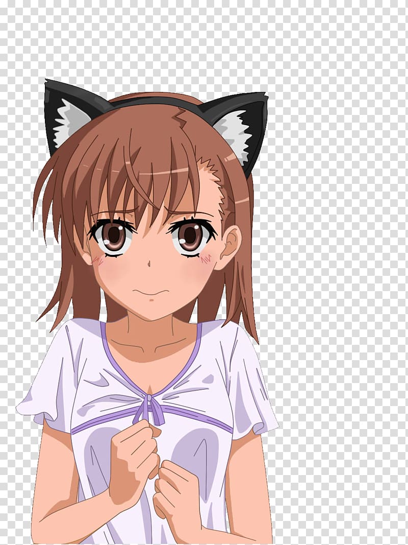 Mikoto Misaka Kamijou Touma A Certain Magical Index A Certain Scientific Railgun, pigtail transparent background PNG clipart