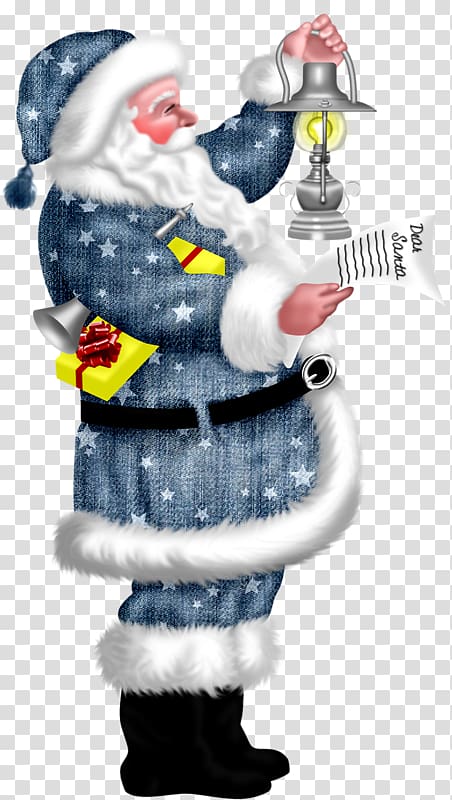 Pxe8re Noxebl Santa Claus Christmas , Santa Claus with a lantern,Holding a newspaper transparent background PNG clipart