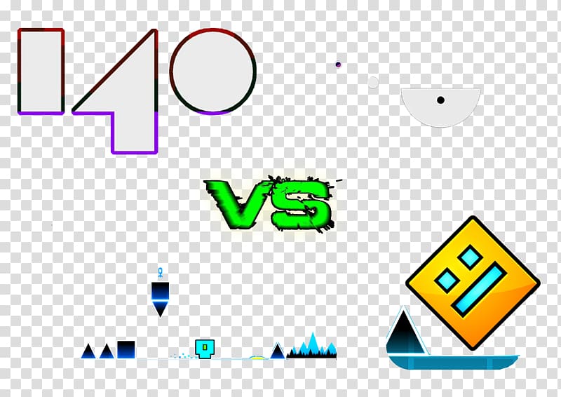 Geometry Dash Video game Platform game Player, GEOMETRY transparent background PNG clipart