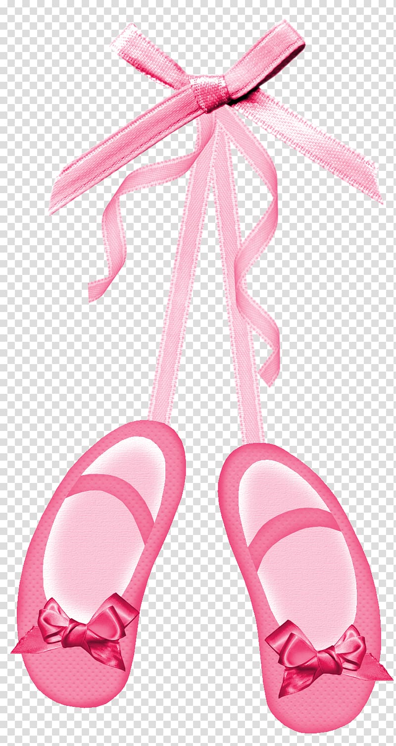 Ballet shoe Pink Ballet flat , Pink bow transparent background PNG clipart