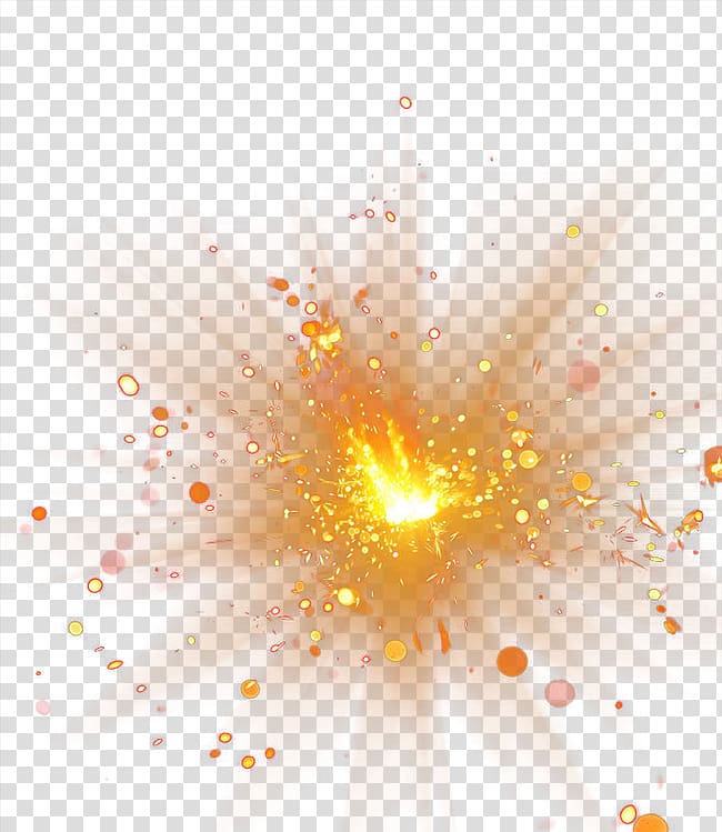 Explosion, Spot light effect, orange designed transparent background PNG clipart