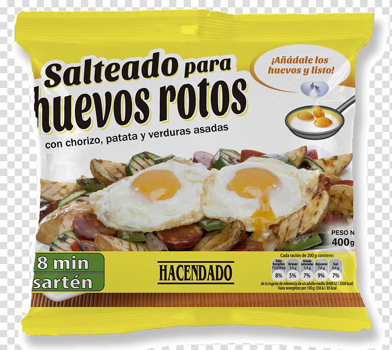 Vegetarian cuisine Scrambled eggs Breakfast Huevos estrellados Mercadona, breakfast transparent background PNG clipart