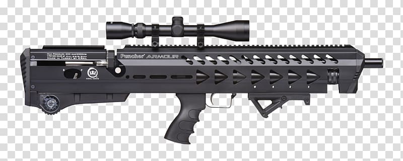 Air gun Weapon .177 caliber Bullpup Rifle, weapon transparent background PNG clipart