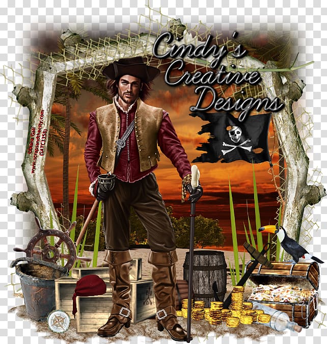 Album cover Poster, pirate collection design transparent background PNG clipart