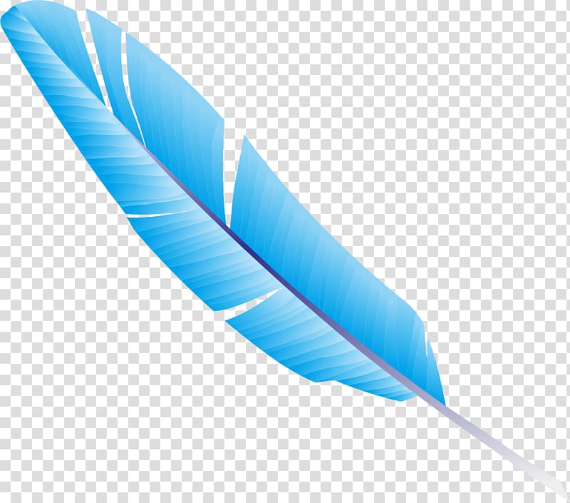 CorelDRAW Blue Feather, feather transparent background PNG clipart