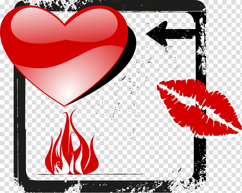 Love Heart Valentine\'s Day Training Center Rost.ok Fire, burn transparent background PNG clipart