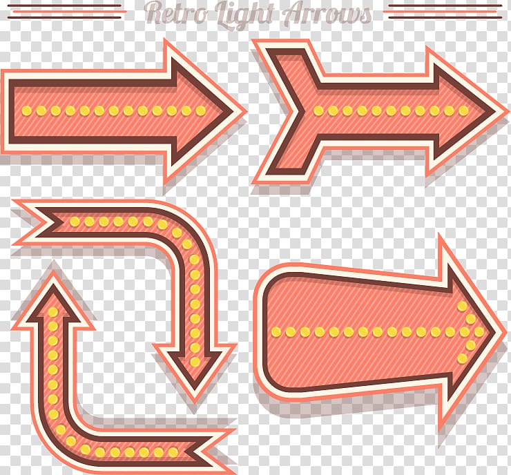 Arrow Euclidean , 5 decorative pink neon arrow transparent background PNG clipart